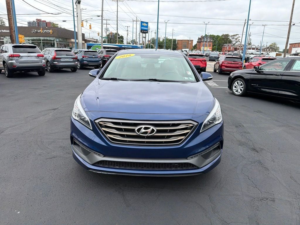 Used 2016 Hyundai Sonata Sport with VIN 5NPE34AF0GH334436 for sale in Erie, PA