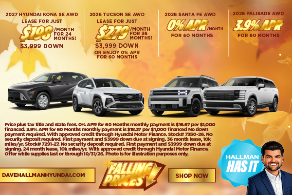 2027 Hyundai KONA SE AWD LEASE FOR JUST $198/Month for 24 Mo